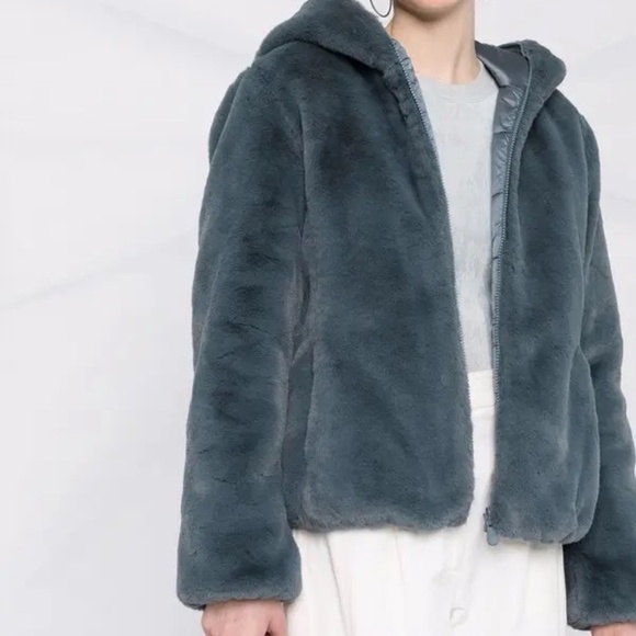 Save The Duck Fury Reversible Faux-Fur Jacket L - Picture 1 of 9